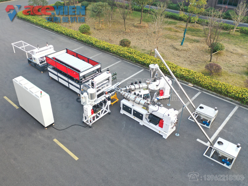 合成樹(shù)脂瓦生產(chǎn)線(xiàn)，ASA樹(shù)脂瓦設備