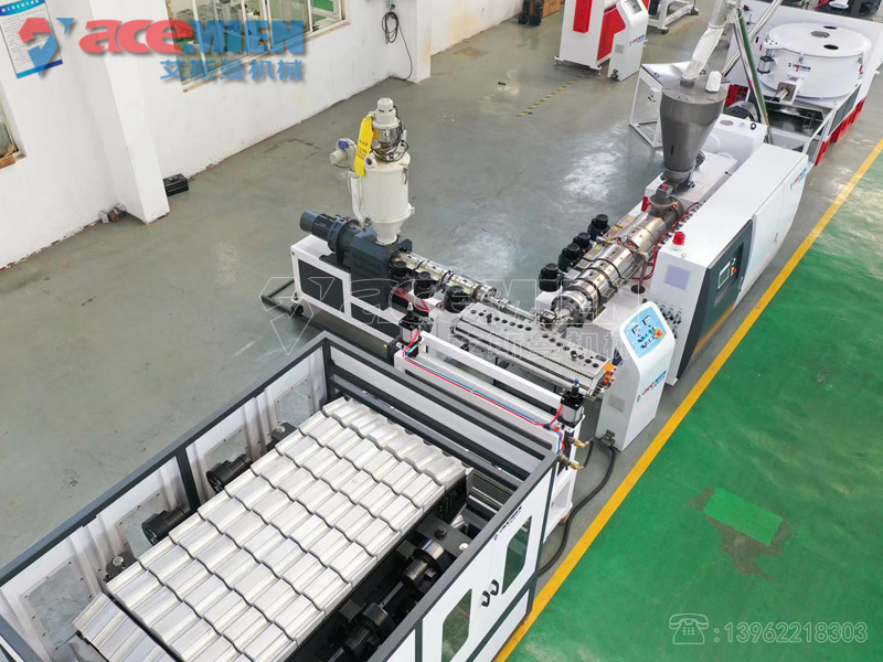 河北石家莊PVC合成樹(shù)脂瓦設備 仿古建筑塑料瓦機器