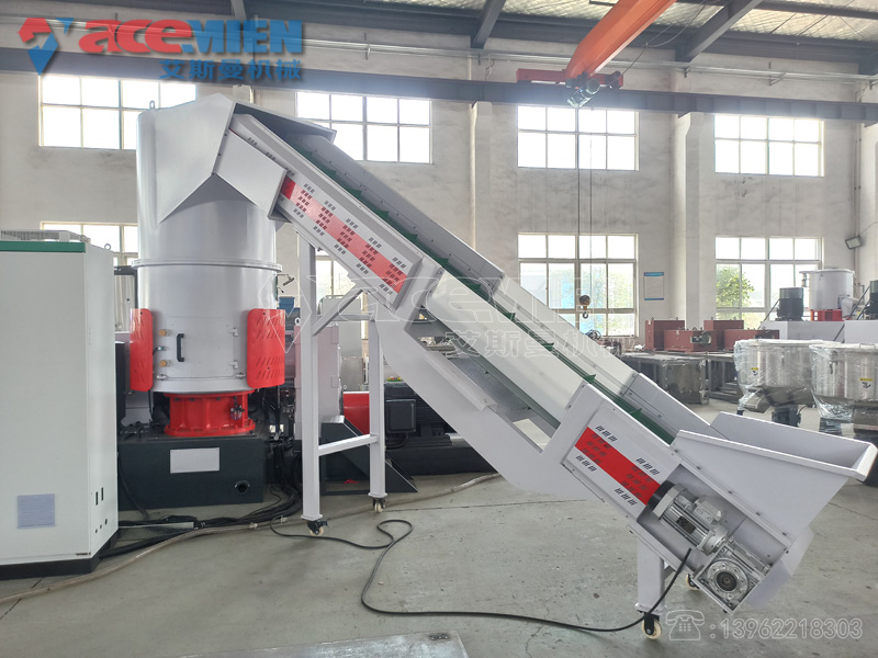 PP編織袋團粒造粒機單螺桿雙階密實(shí)倉造粒生產(chǎn)線(xiàn)